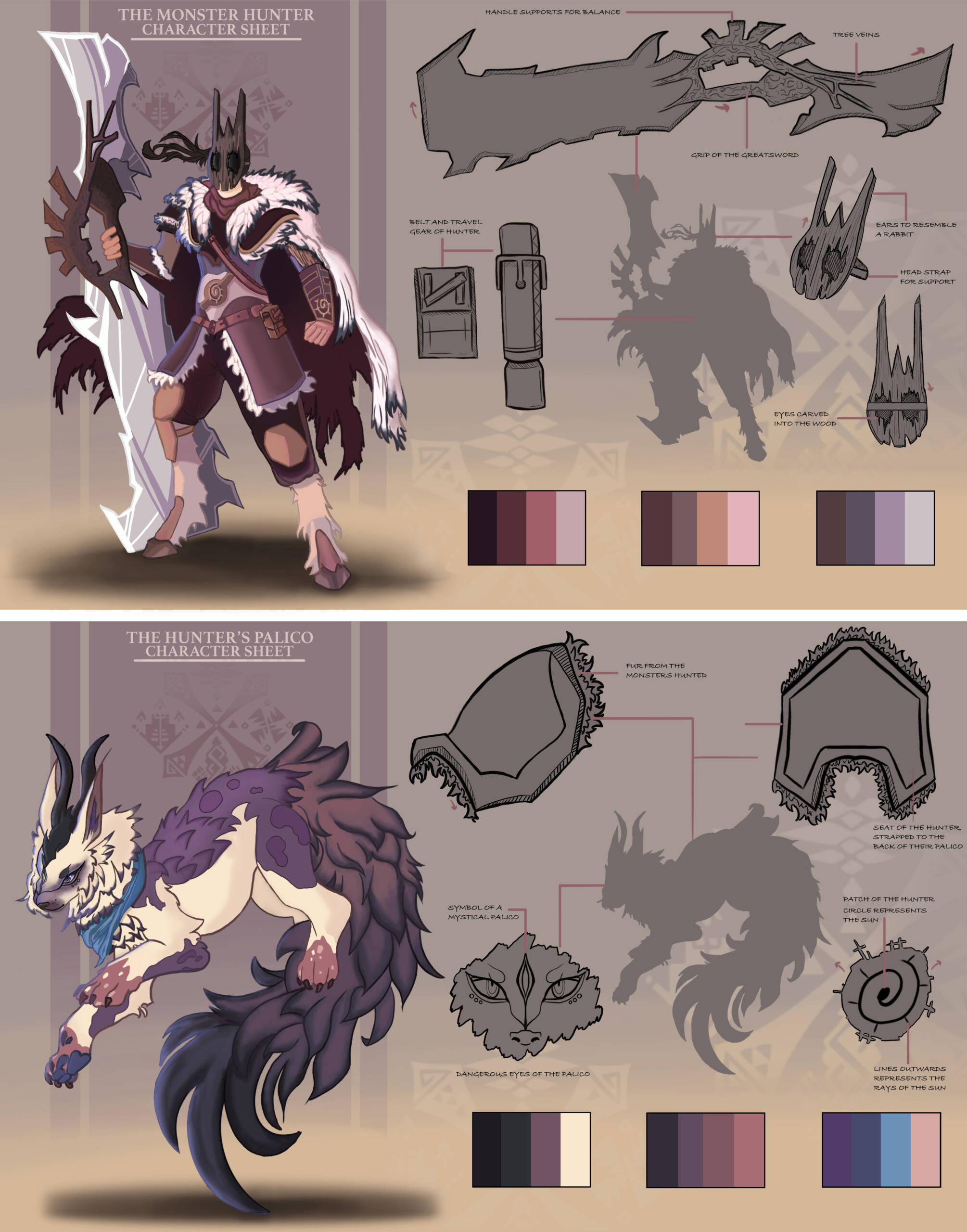 Hunter & Palico Concept